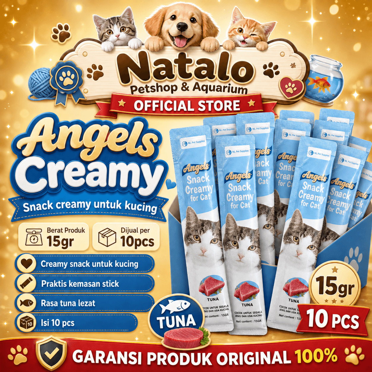 Angels Creamy Tuna 15gr x 10pcs